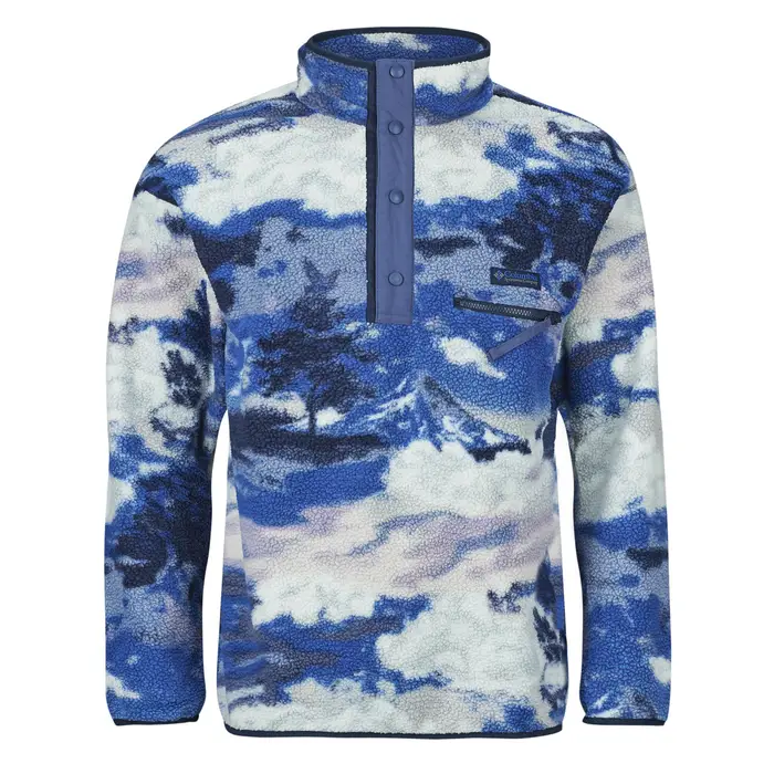 Columbia Felpa HELVETIA II PRINTED HALF SNAP FLEECE Marine