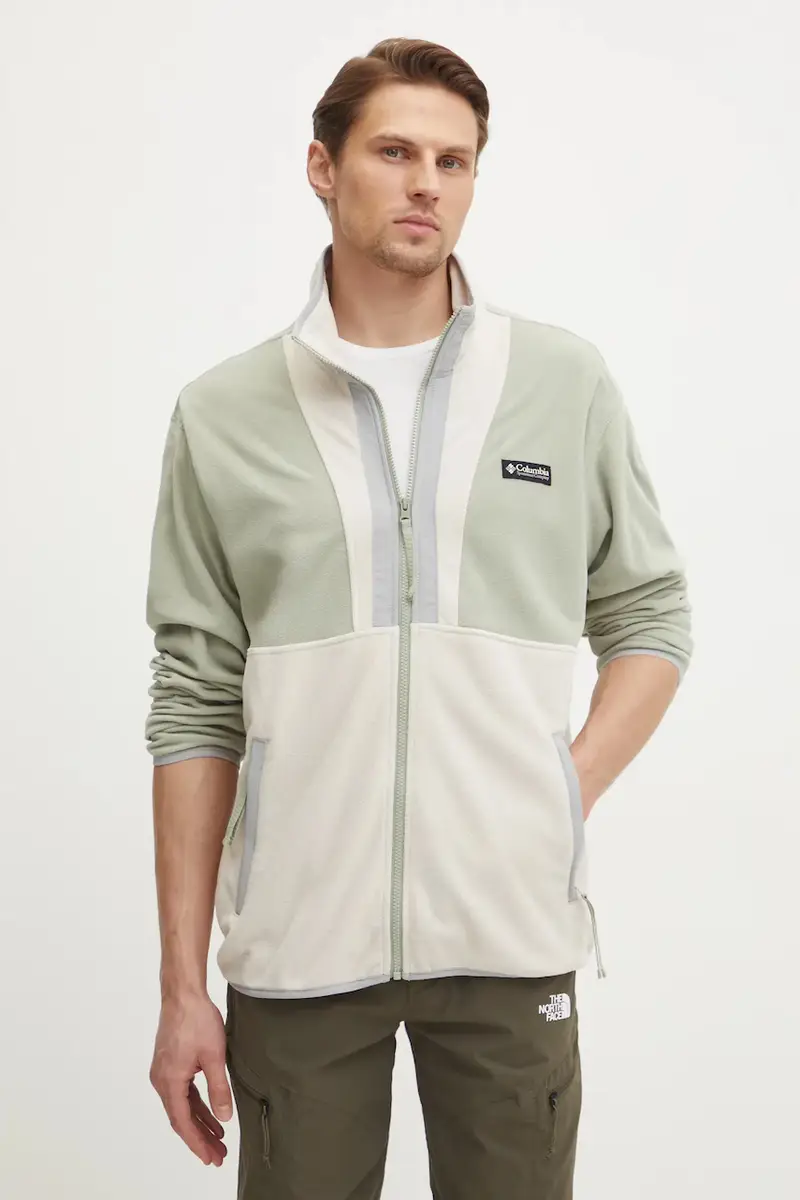 Columbia felpa da sport Backbowl II colore verde 2126241