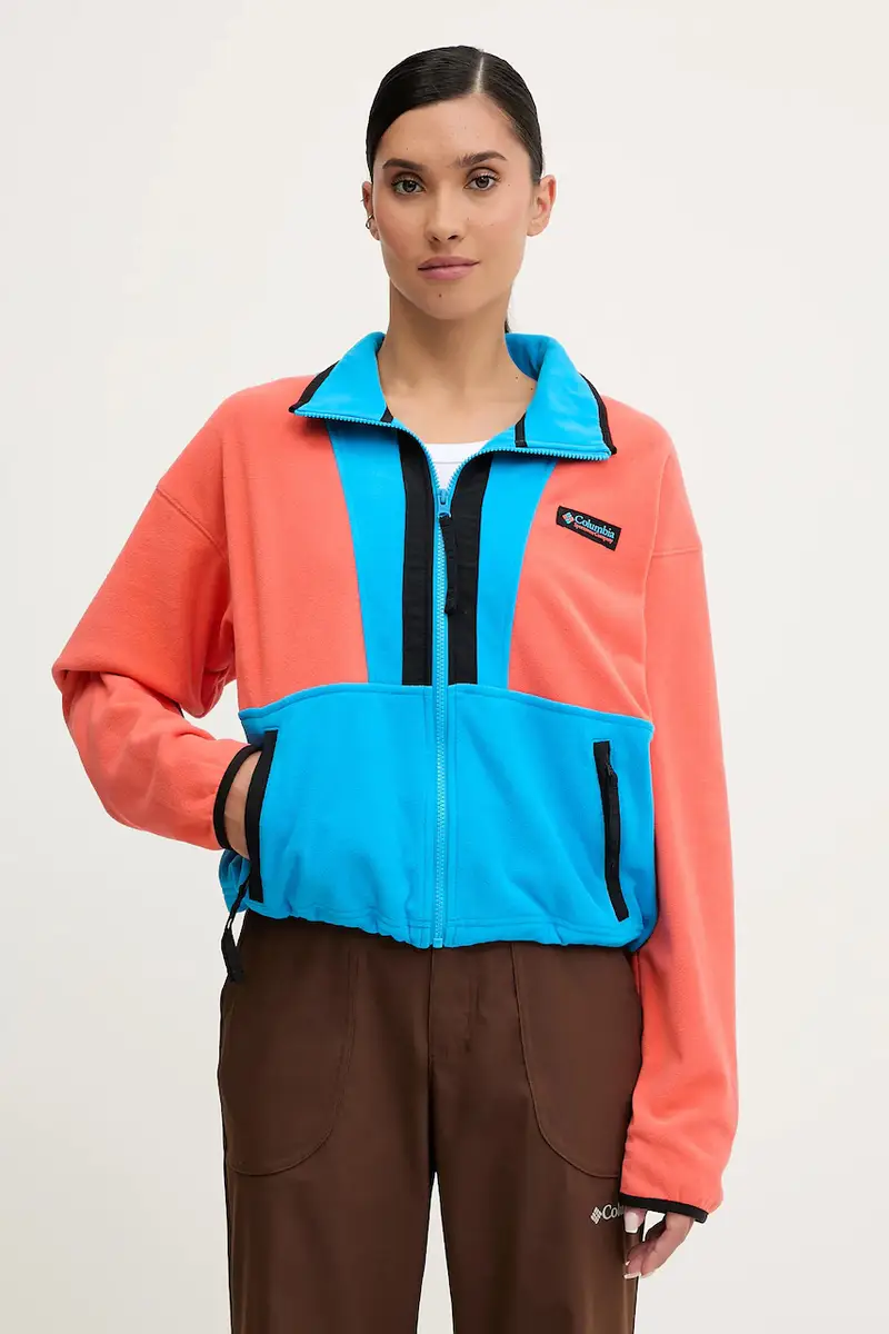 Columbia felpa in pile Backbowl II FZ Fleece colore nero 2092163 Blu