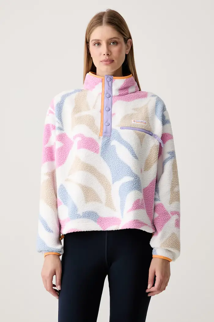 Columbia felpa in pile da donna Helvetia Bianco