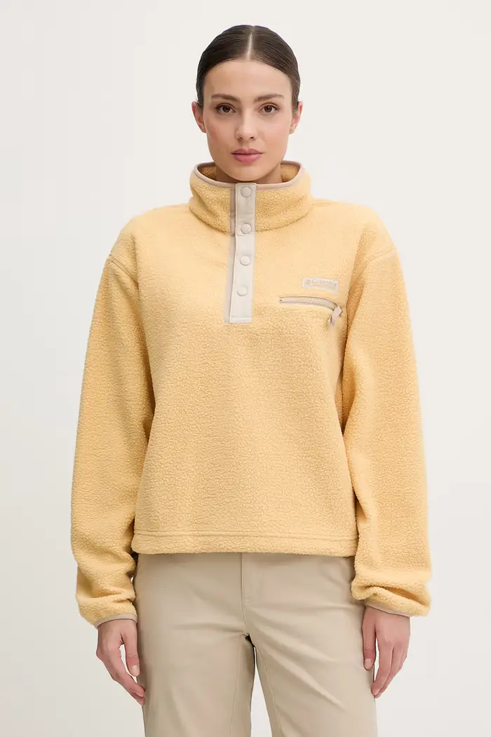Columbia felpa sportiva da donna in pile Helvetia Arancione