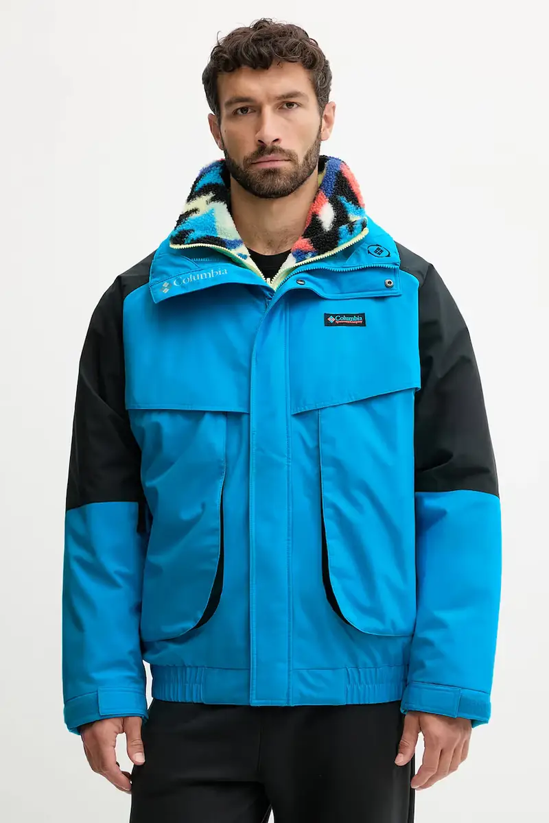 Columbia giacca Powderkeg II Remastered Interchange uomo colore marrone 2097221 Blu