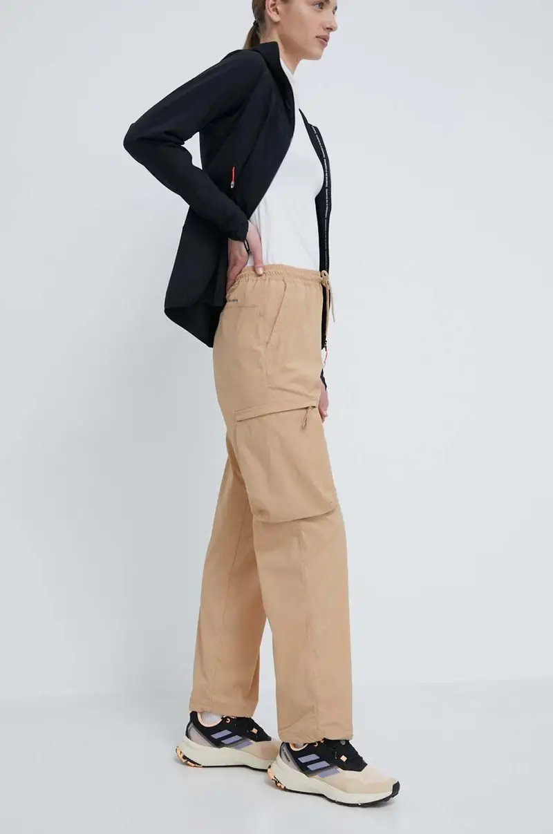 Columbia pantaloni da esterno Boundless Trek Cargo colore beige 2073011