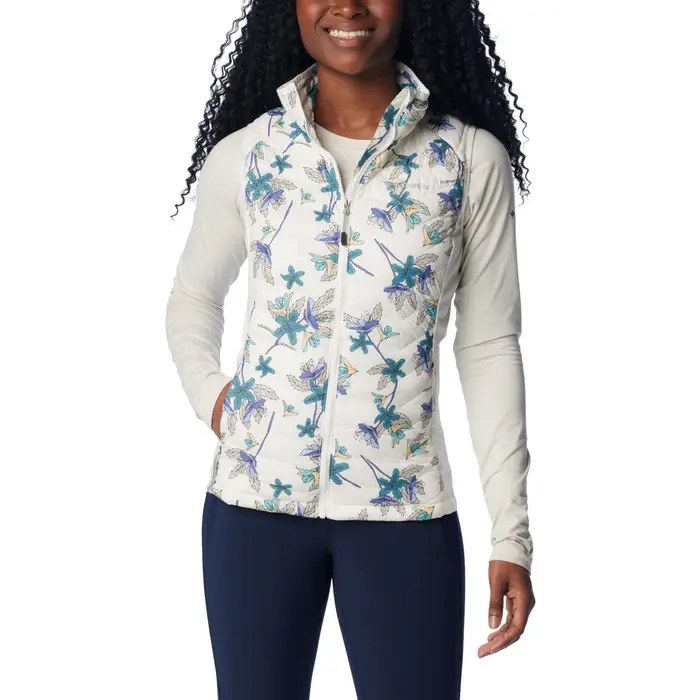 Columbia Piumino Powder Pass Vest Bianco