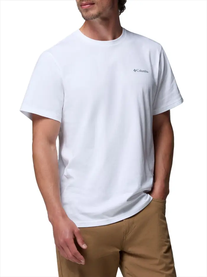 columbia t-shirt da uomo - bianco