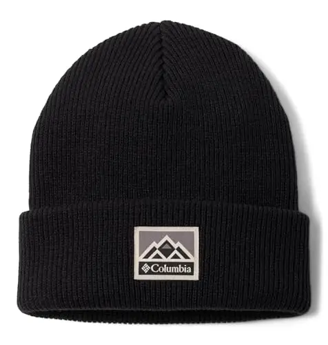 Columbia Whirlibird Cuffed Beanie, Berretto Invernale Unisex - Adulto, Black/Mountains
