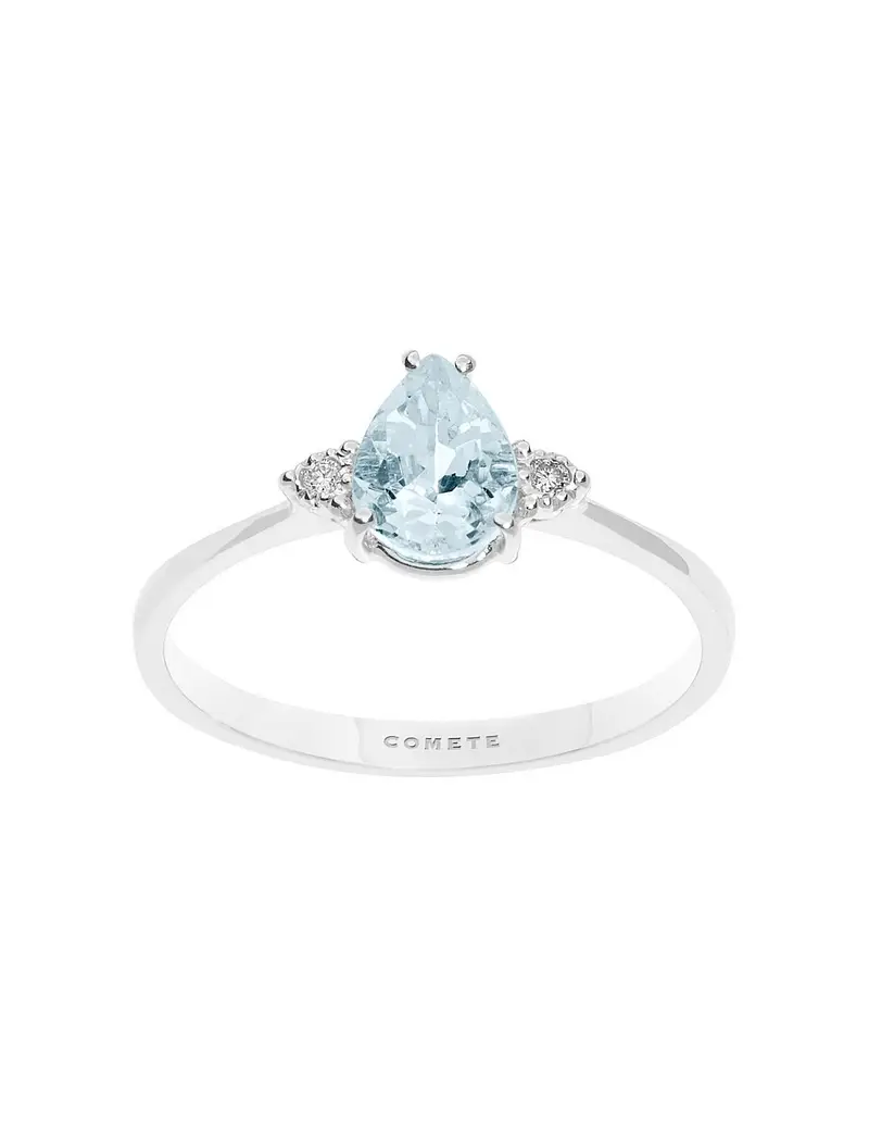 Comete Anello GIOIELLI Fantasia di Acquamarina, diamanti e acquamarina ANQ307