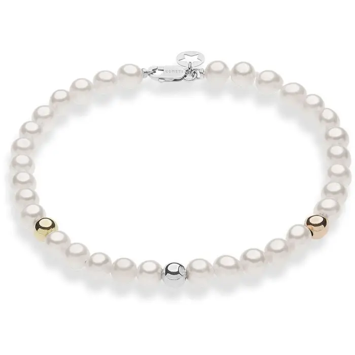 COMETE GIOIELLI Bracciale Donna Gioielli Comete Brq 344 - Oro Bianco E Perle
