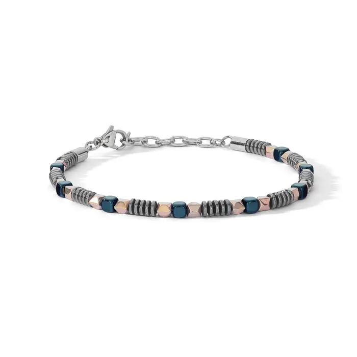 COMETE GIOIELLI Bracciale In Acciaio Ed Ematite