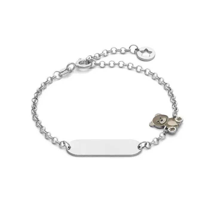 COMETE GIOIELLI Bracciale In Argento Con Orsetto