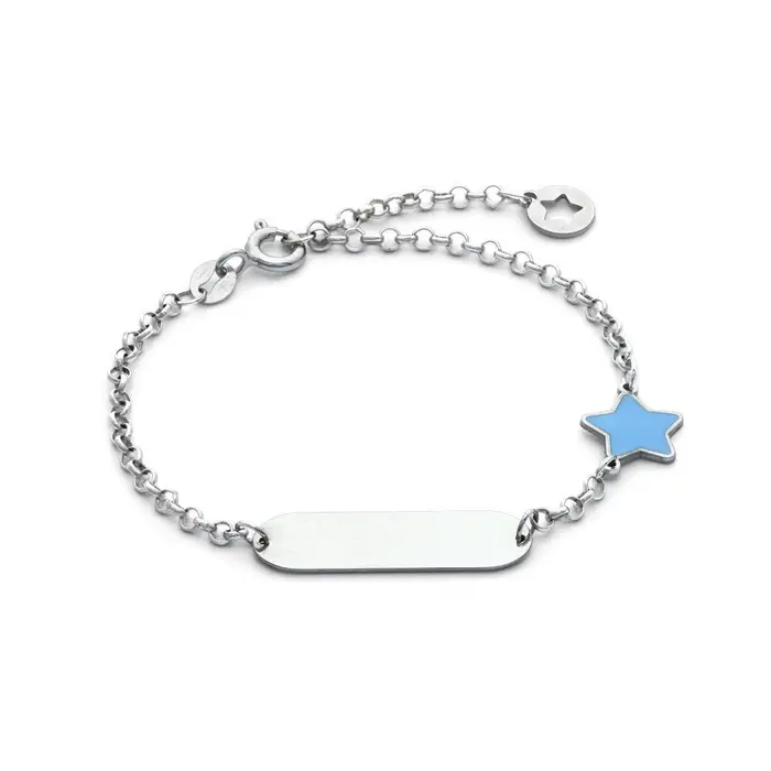 COMETE GIOIELLI Bracciale In Argento Con Stella Azzurra