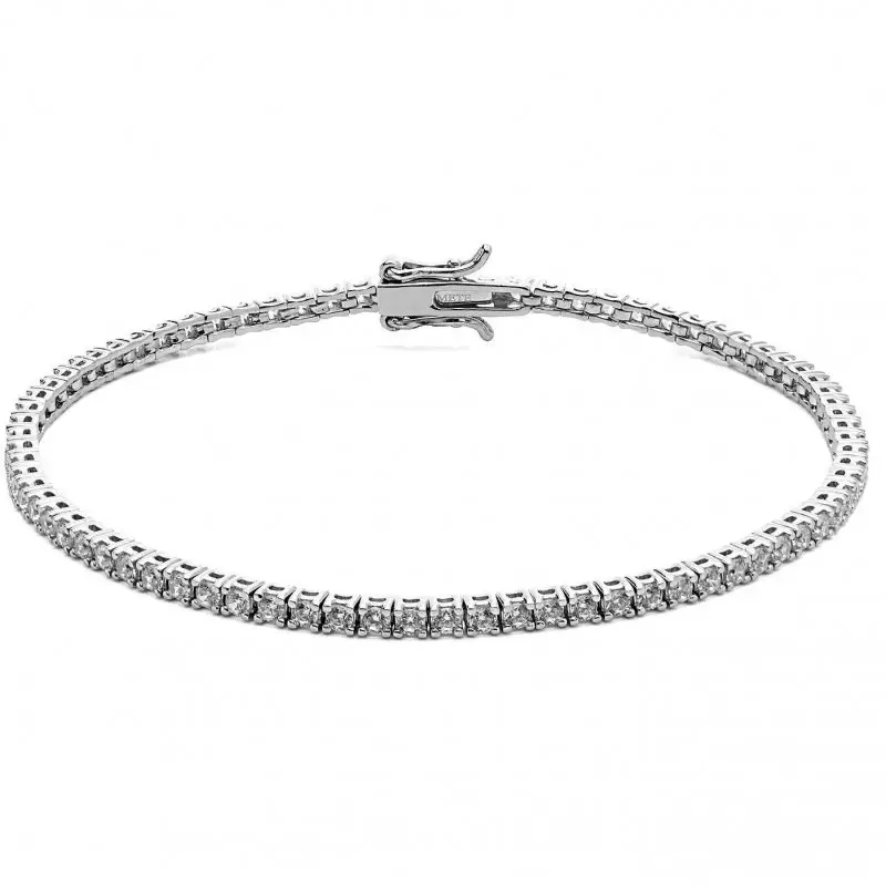 COMETE GIOIELLI Bracciale Tennis Uomo Argento 925 Gioiello Comete