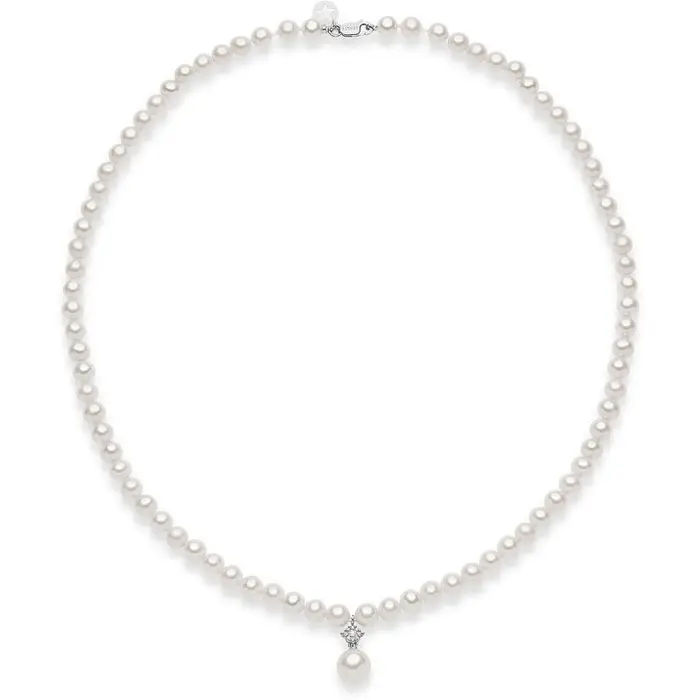 COMETE GIOIELLI Collana Donna Gioielli Comete Fwq 336 - Oro Bianco - Perle