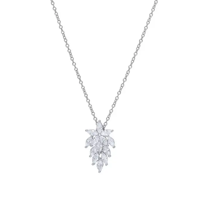 COMETE GIOIELLI Collana In Zirconi Bianchi Argento 925‰