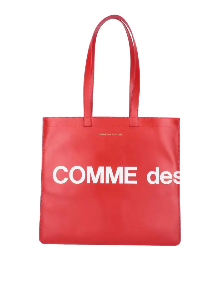 Comme Des Garcons Borsa tote logo Rosso