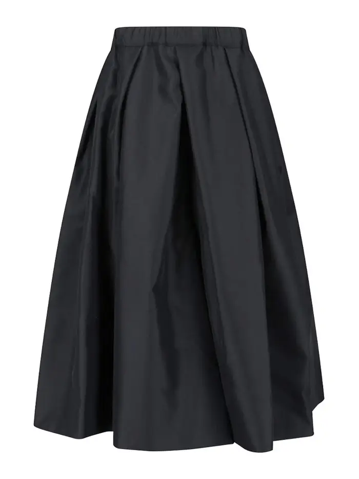 Comme Des Garcons Gonna midi arricciata Nero