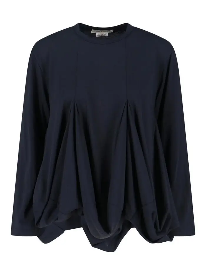 Comme Des Garcons Maglia plissettata Nero