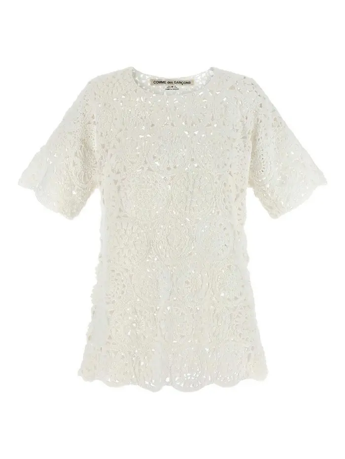 Comme Des Garcons Maglietta Macram Beige