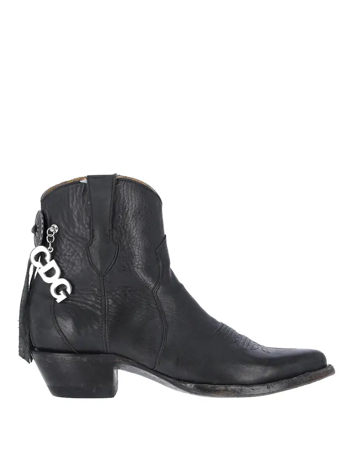 Comme Des Garcons X mexicana stivaletti in pelle logo Nero