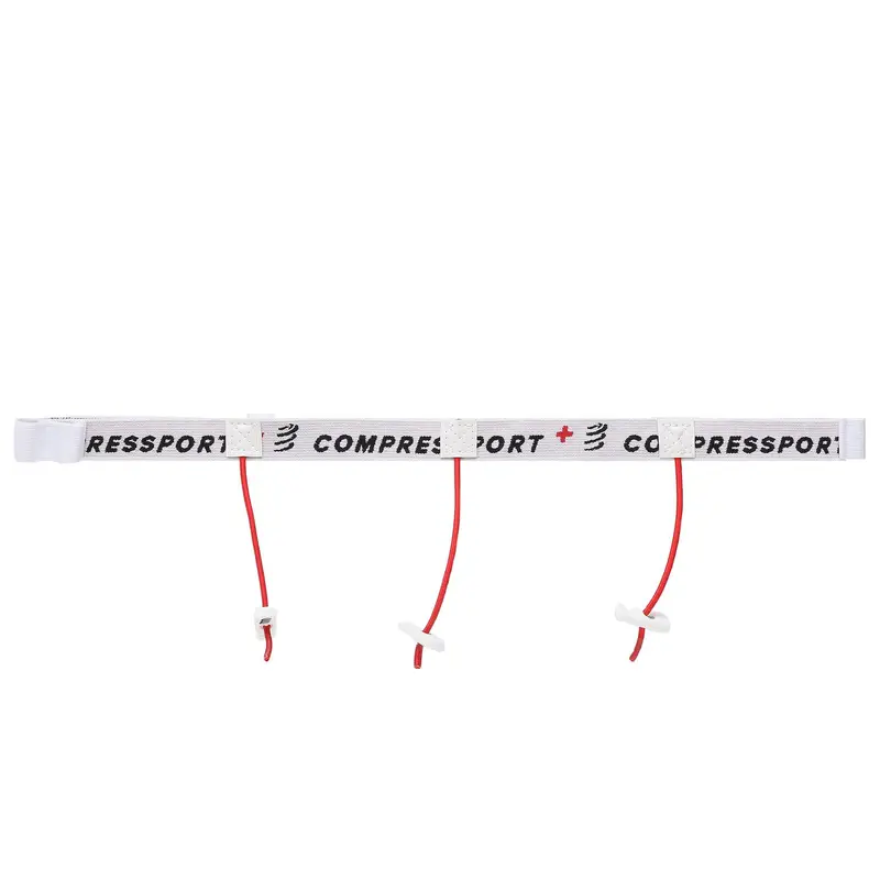 Compressport Cintura sportiva Race Belt CU00013B Bianco