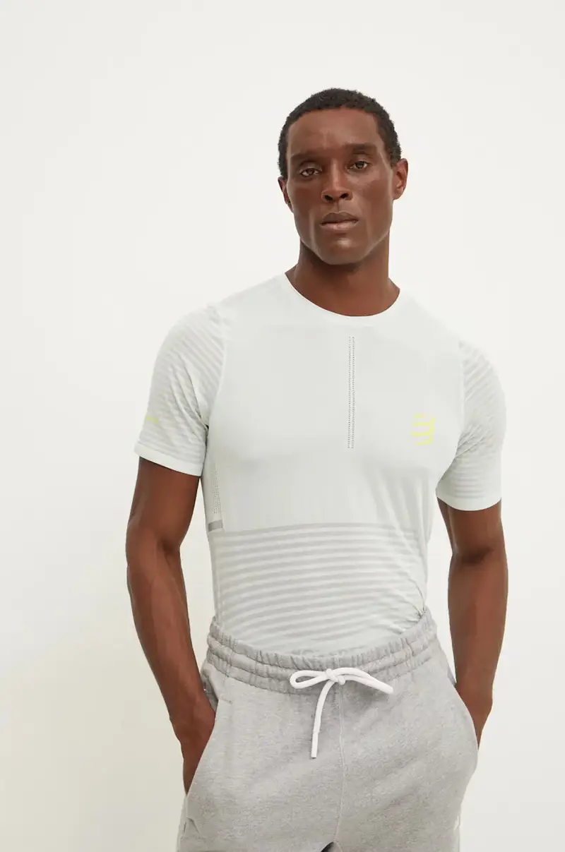 Compressport maglietta da corsa Pro Racing colore verde ATSM3615