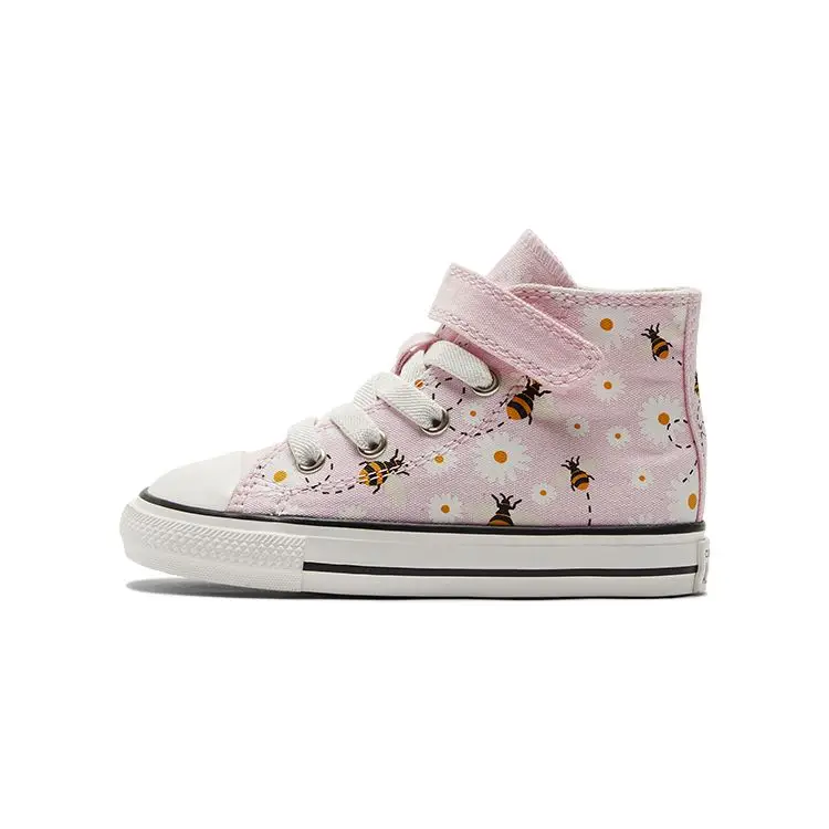 Converse All Star 1V Comode Scarpe Casual High-Top per Camminare Scarpe da Bambino Rosa A01620C