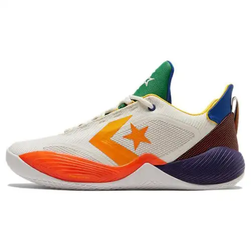 Converse All Star BB Shift Bianco Multicolor Sneakers Unisex Egret Bold-Mandarin Giallo 172662C