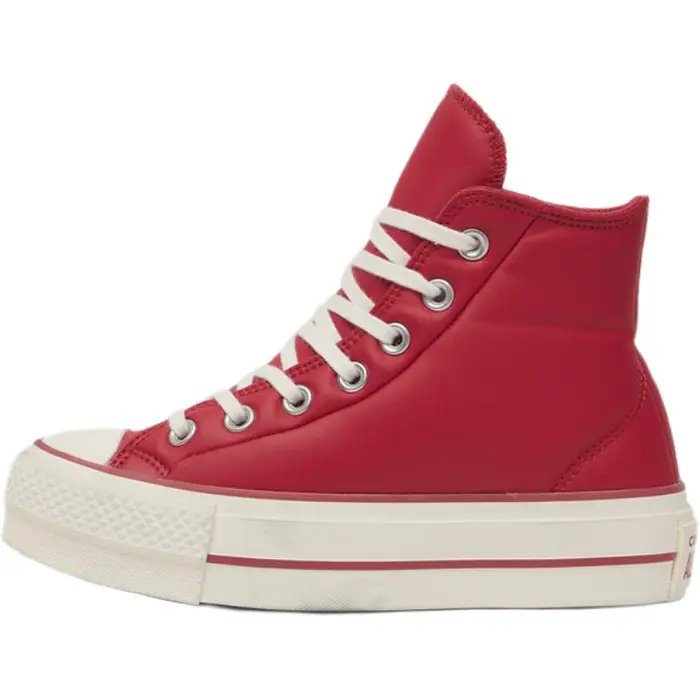 Converse All Star Lift Comode Antiscivolo Resistenti Scarpe da Skate Alte Sneakers da Donna Rosso A11161C