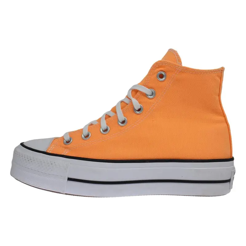 Converse All Star Lift Comode Scarpe di Tela Alte da Donna Sneakers Arancioni A03052C