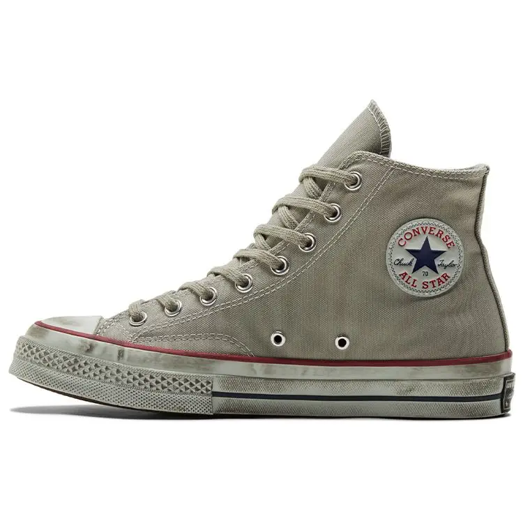 Converse anni 70 Chuck Taylor All Star Casual Versatile Scarpe di Tela Alte Sneakers Unisex Grigio 172670C