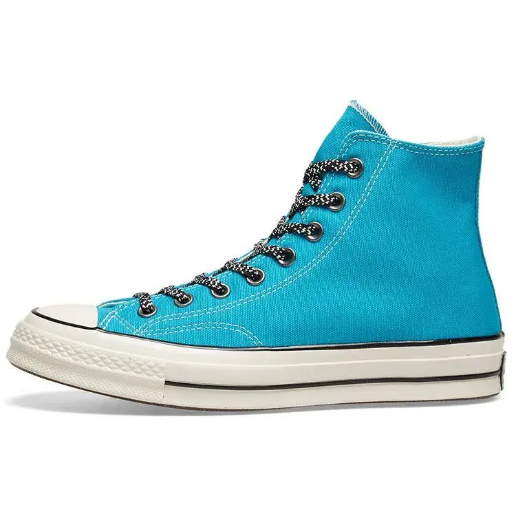 Converse anni 70 Chuck Taylor All Star Comode Versatili Retrò Scarpe Alte in Tela Sneakers Unisex Blu 162365C 42 5