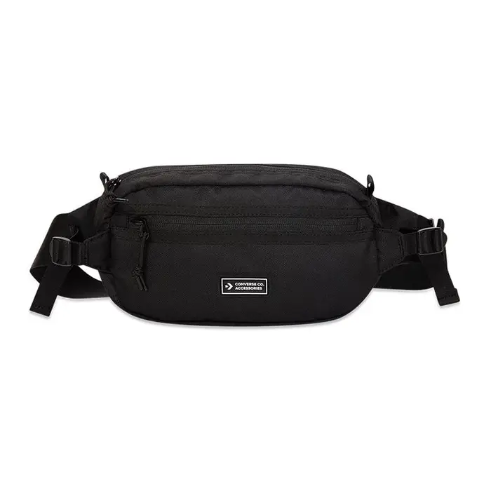 Converse Borsa a tracolla/marsupio sportiva casual con cerniera Unisex Nera 10022098-A01 Black