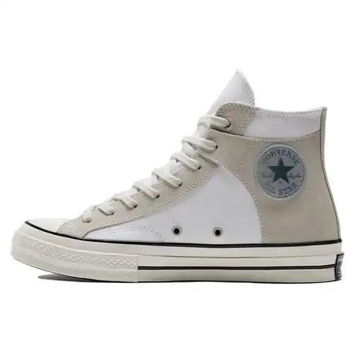 Converse Chuck 70 Crafted Canvas High White Mouse Sneakers Unisex Nere A01780C 42 5