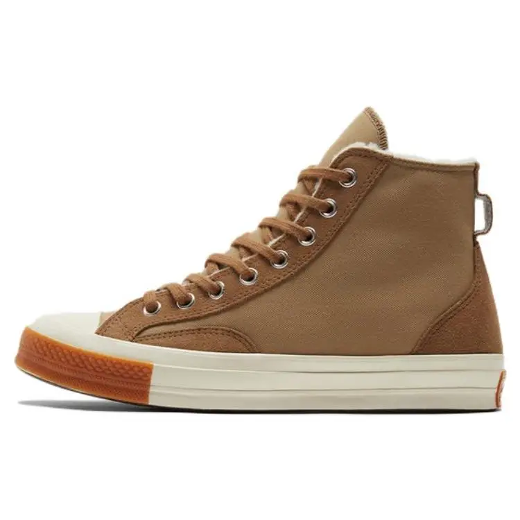 Converse Chuck 70 High Foderate Colorblock - Kaki Nomade Gomma Sneakers Unisex Marroni Duna di Sabbia Aironi A04410C