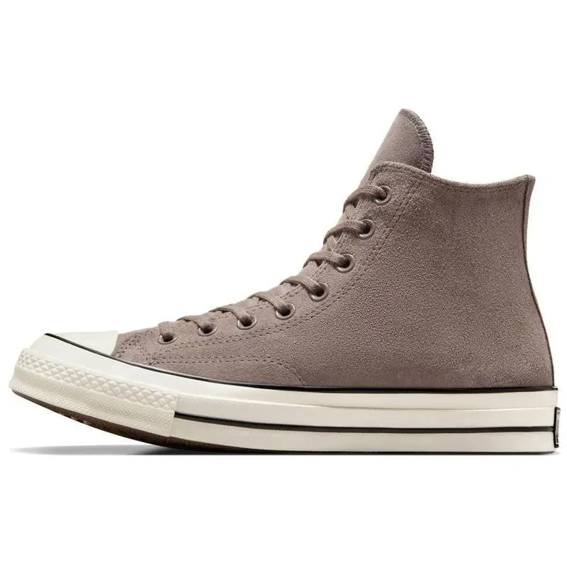 Converse Chuck 70 High Heritage Color Suede - Pure Pumice Sneakers Unisex Grigio Cave-Green Egret A09476C 46 5