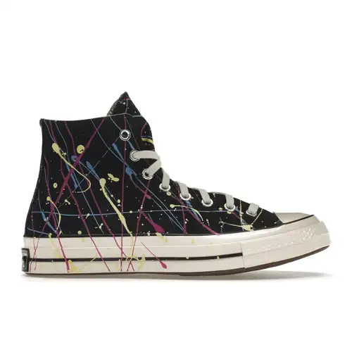 Converse Chuck 70 High Paint Splatter - Sneakers Unisex Nere Iper-Magenta Egret 170801C