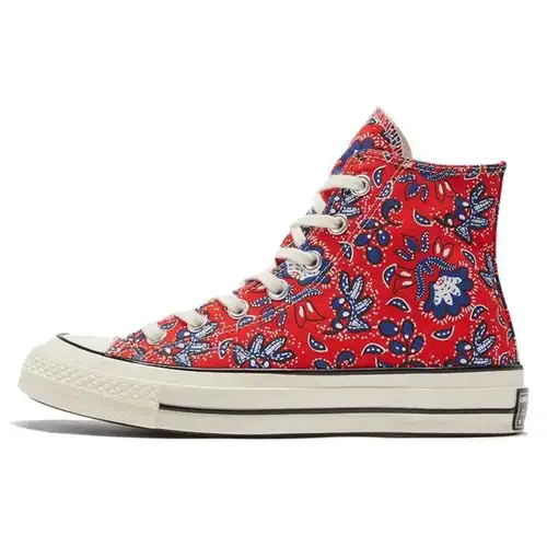 Converse Chuck 70 High Paisley - Rosso Habanero Sneakers Unisex Egret Blu Rush 171072C