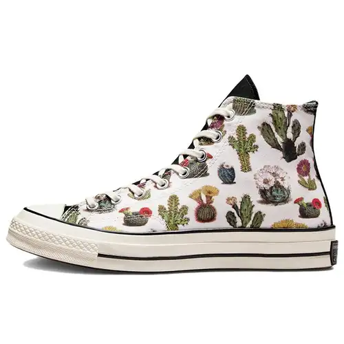Converse Chuck 70 High Succulents Sneakers Unisex Crema Aigrette Nero A00653C 51 5
