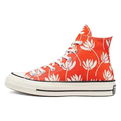 Converse Chuck 70 High Summer Spirit - Poppy Luminoso Sneakers da Donna Arancione Egret Nero 571919C