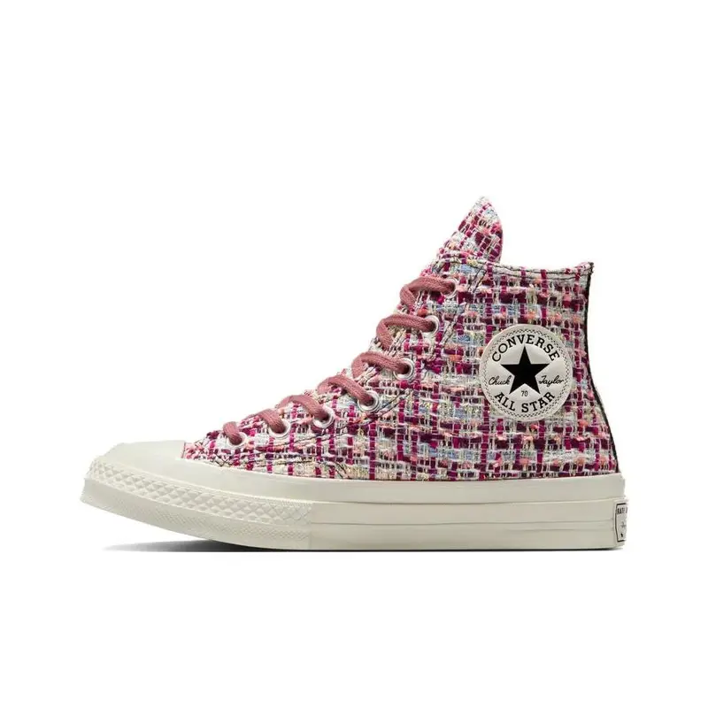 Converse Chuck 70 High Tweed Shimmer Sneakers Unisex Viola Orchidea-Abisso Leggenda-Bacche A12738C
