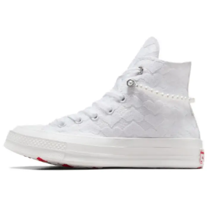 Chuck 70 Love Fashion Versatile Antiscivolo Durevole Leggero Scarpe da Skate Alte da Donna Sneakers Bianco A11967C 35