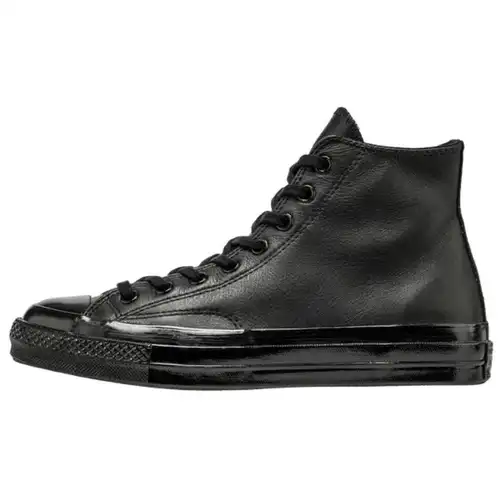Converse Chuck 70 Mono Pelle Nera Scarpe da Ginnastica da Uomo Nero Metallizzato 155454C 46 5