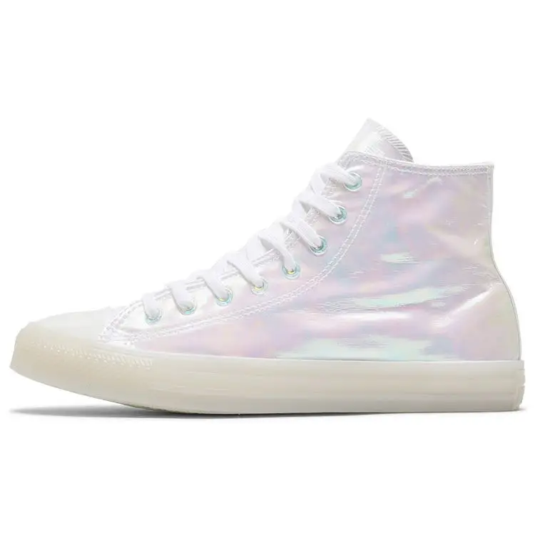 Converse Chuck Taylor All Star Camaleonte Suola Laser in Gel High Top Scarpe in Tela Sneakers Unisex Bianco 165621C
