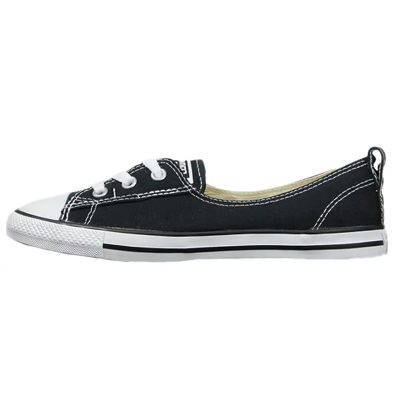 Converse Chuck Taylor All Star Casual Comode Scarpe di Tela Basse Sneakers da Donna Nero Carbone Bianco 547162C