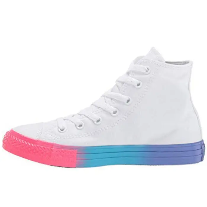Chuck Taylor All Star Comode Scarpe Alte in Tela Sneakers Bambino Bianco 664196F 37 5