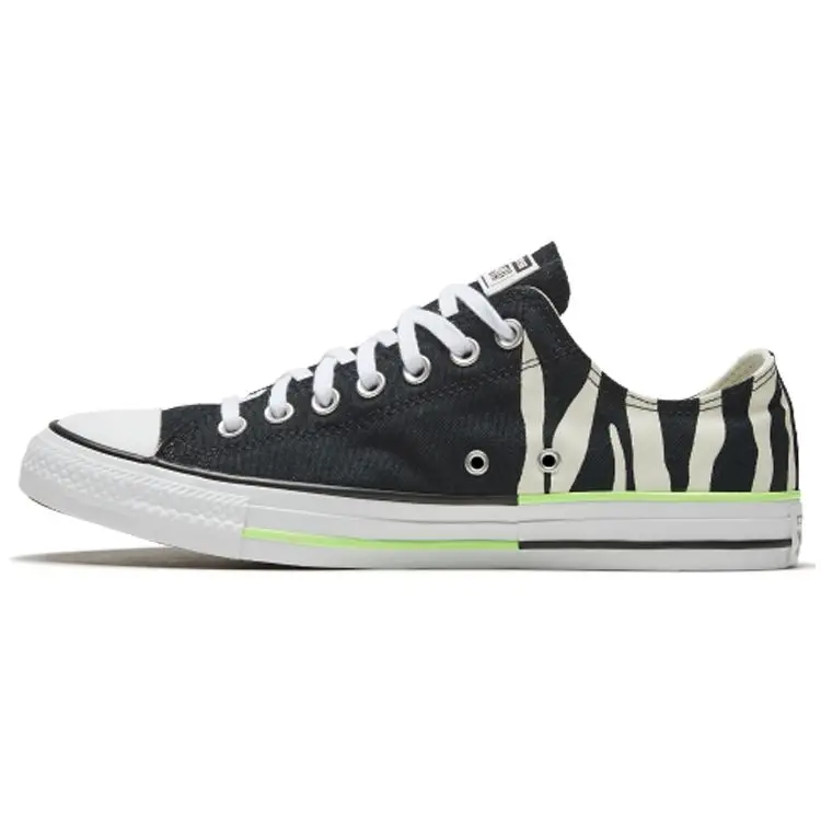 Converse Chuck Taylor All Star Comode Sneakers Basse in Tela Sneakers Unisex Zebrate Bianco Nero 167667C