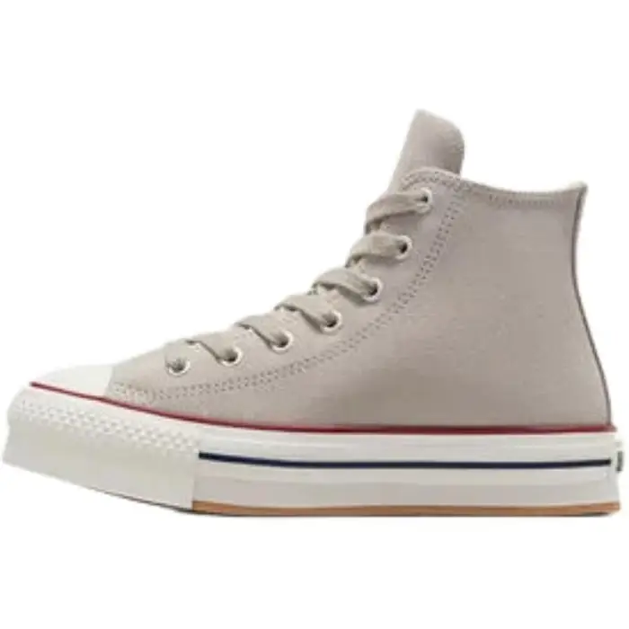 Chuck Taylor All Star Eva Lift Comode Anti-Calcio Scarpe Alte in Tela Sneaker Bambino Grigio Marrone A12469C 38