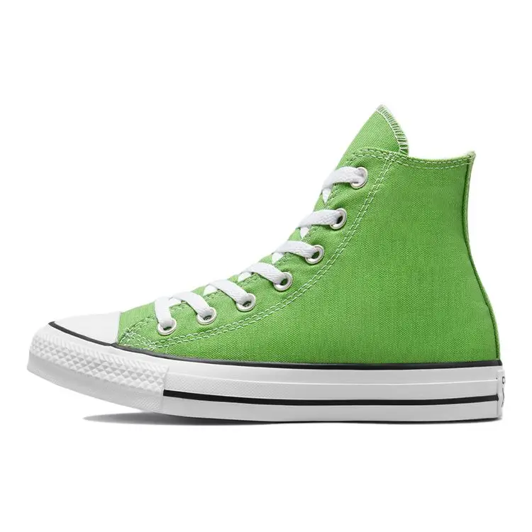 Converse Chuck Taylor All Star High Top Sneakers di Tela Sneakers Unisex Verde Bianco 172687C