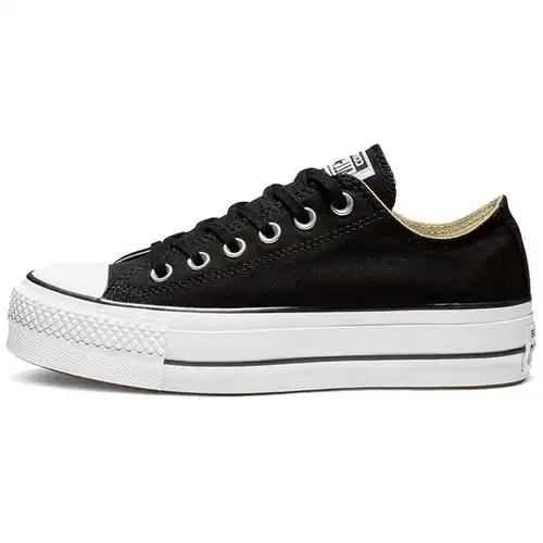 Converse Chuck Taylor All Star Lift Ox Nero Bianco Sneakers Donna 560250C