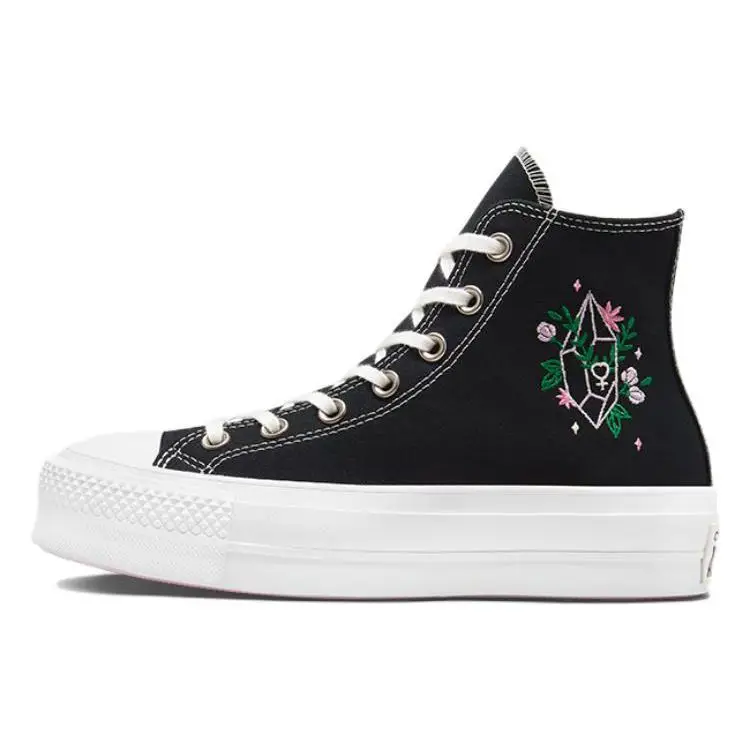 Converse Chuck Taylor All Star Lift Scarpe Comode Leggere Alte in Tela da Donna Sneakers Nero Bianco A03739C 37 5
